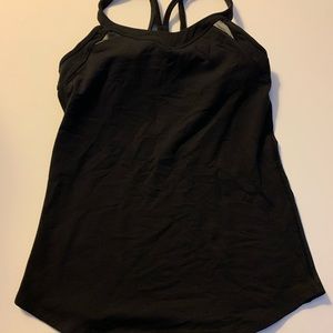 Black lululemon tank size 6